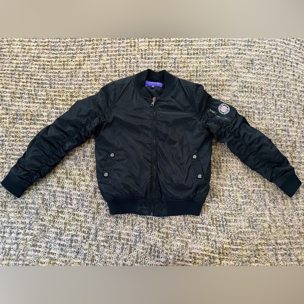 Madden Girl women’s puffer jacket black/orange, small/petite, fall/winter